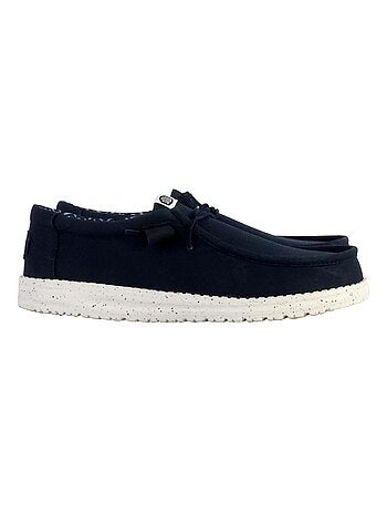 Nautico Kiova Mocasin Diario Hombre Suela Plana - Modelo Stretch Canvas