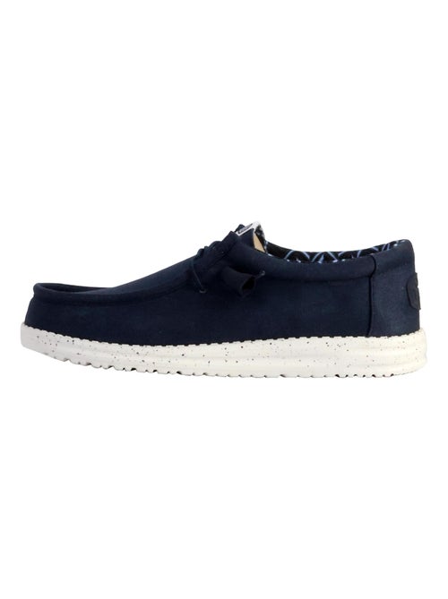 Nautico Kiova Mocasin Diario Hombre Suela Plana - Modelo Stretch Canvas - Kiabi