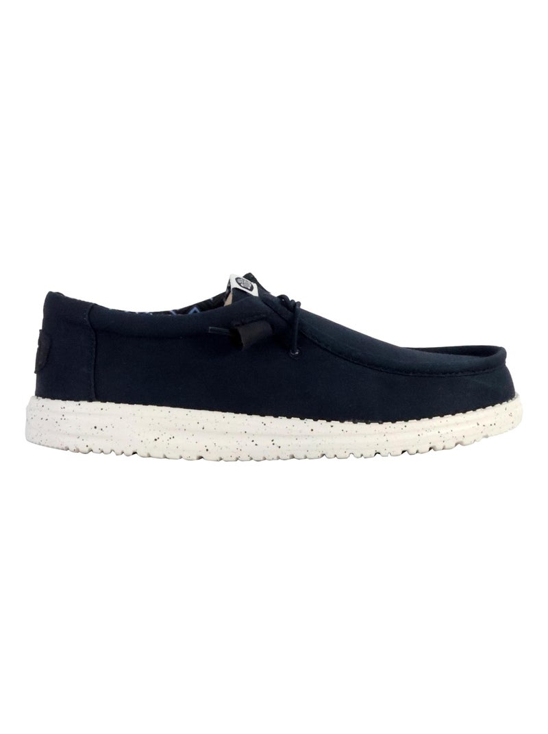 Nautico Kiova Mocasin Diario Hombre Suela Plana - Modelo Stretch Canvas Azul - Kiabi