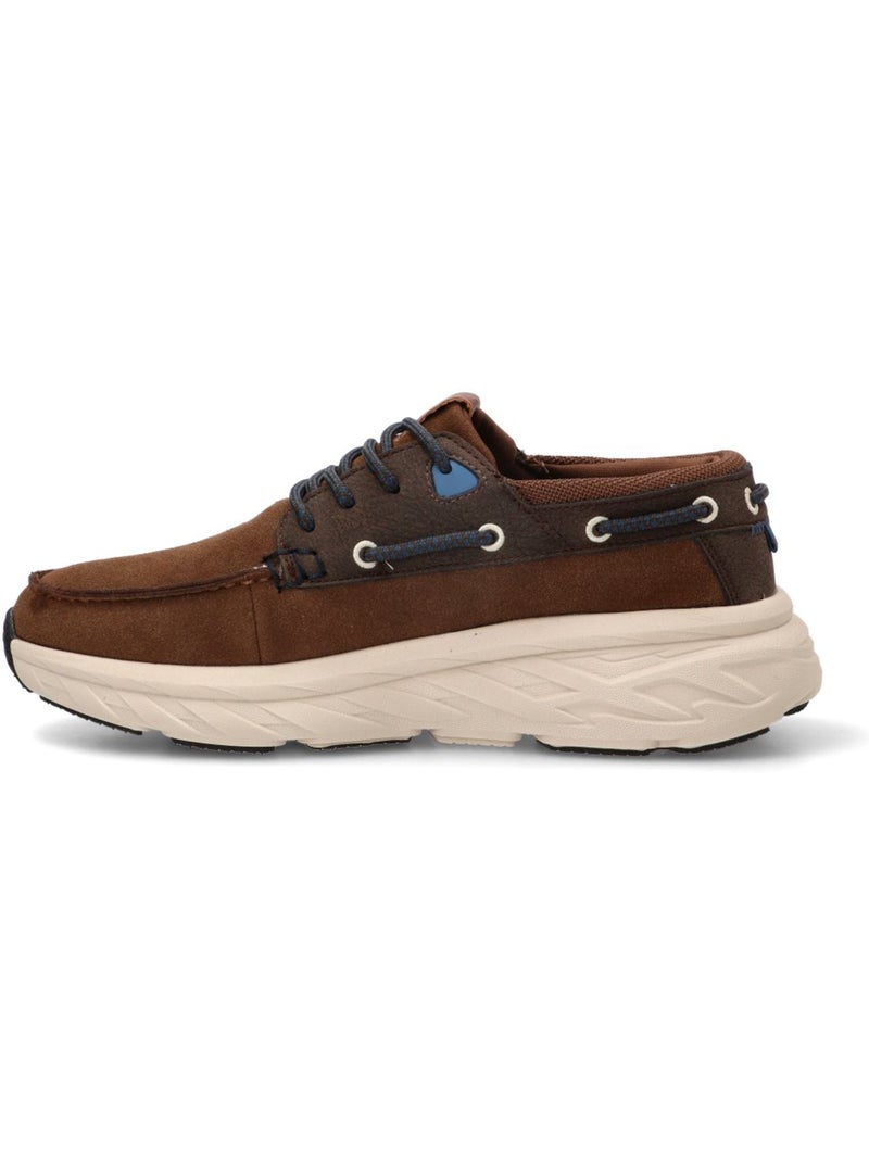 Nautico kiova mocasin diario hombre suela plana - mustang Marrón capuchino - Kiabi