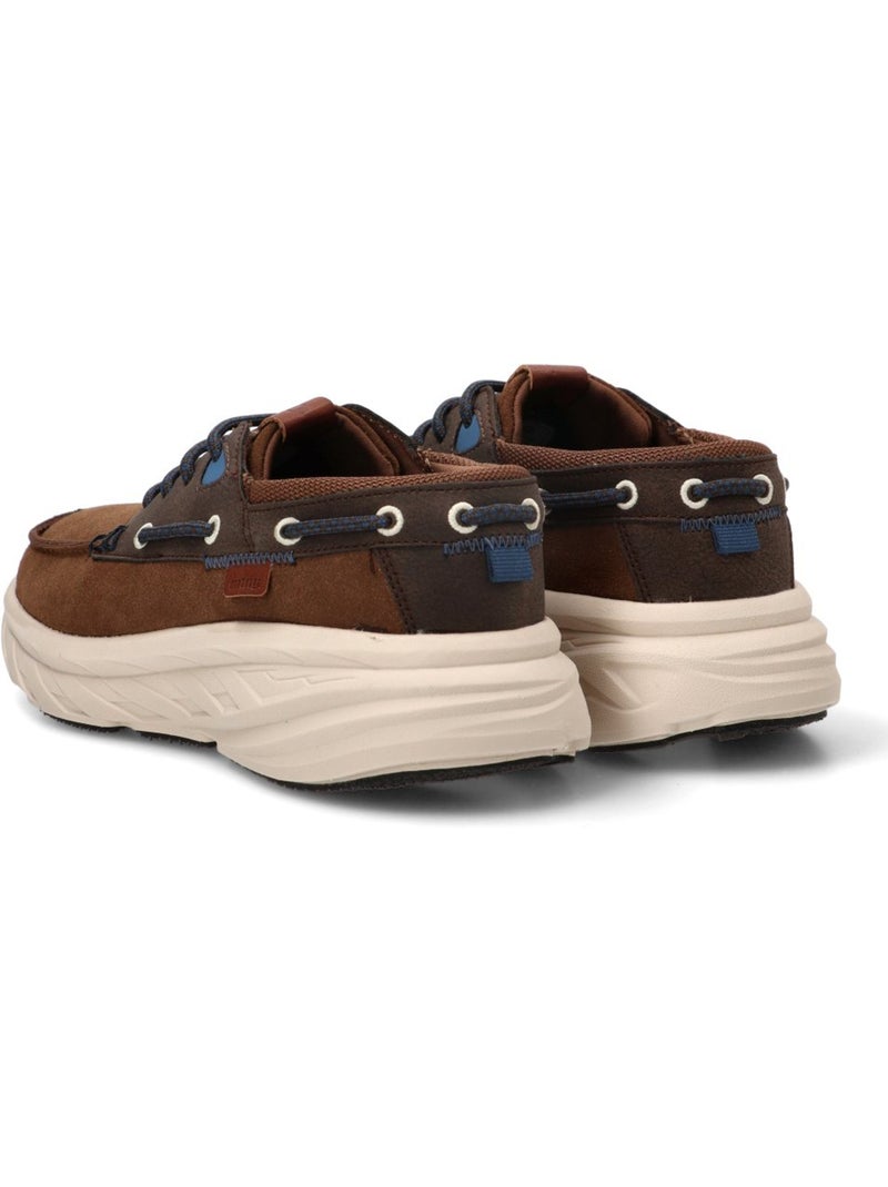 Nautico kiova mocasin diario hombre suela plana - mustang Marrón capuchino - Kiabi