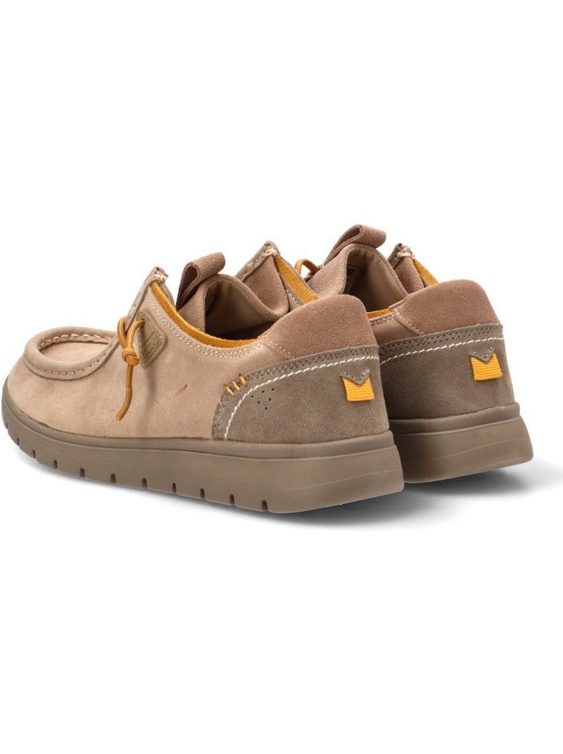 Nautico kiova mocasin diario hombre suela plana - mustang Taupe - Kiabi