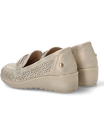 Nautico Kiova Mocasin Diario Mujer Cuña Media - Amarpies