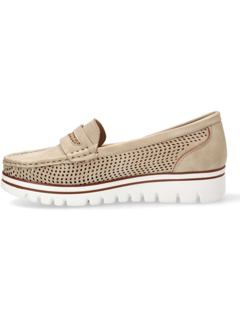 Nautico Kiova Mocasin Diario Mujer Suela Plana - Armony Beige - Kiabi