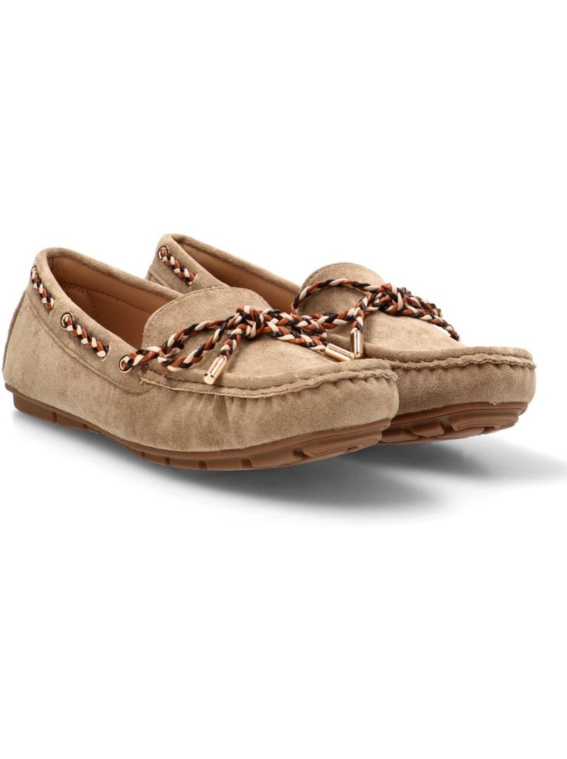 Nautico Kiova Mocasin Diario Mujer Suela Plana - Etika Beige - Kiabi