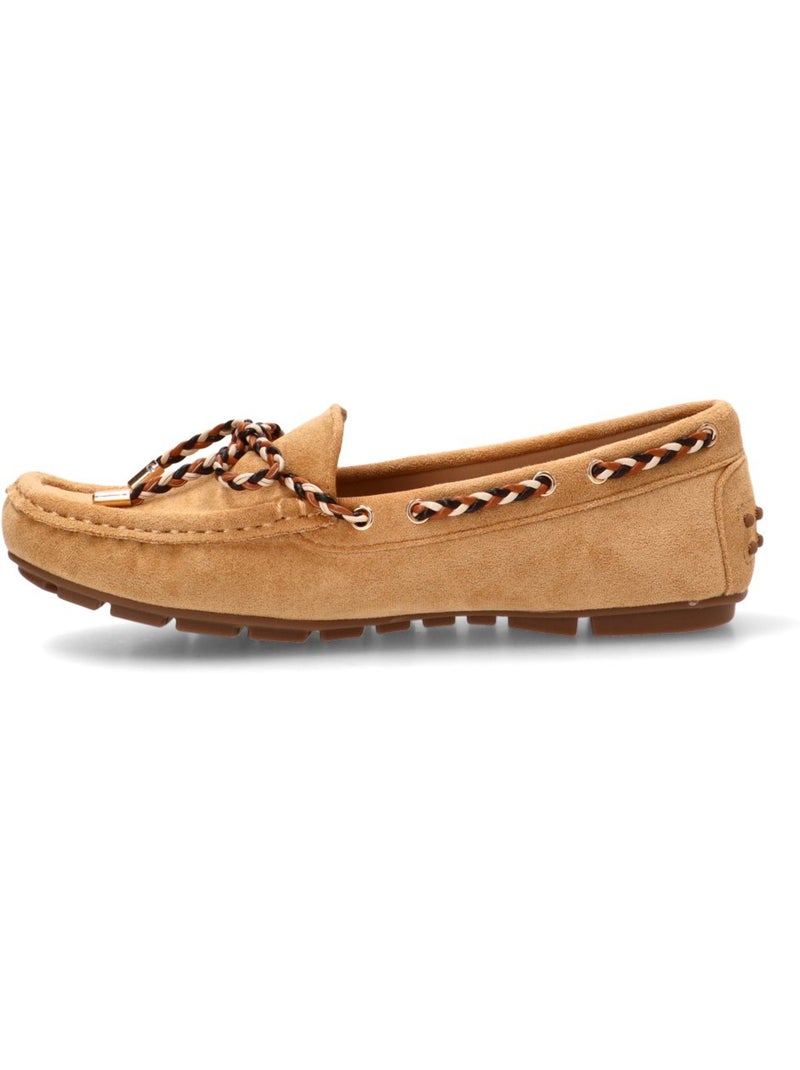 Nautico Kiova Mocasin Diario Mujer Suela Plana - Etika Camel - Kiabi