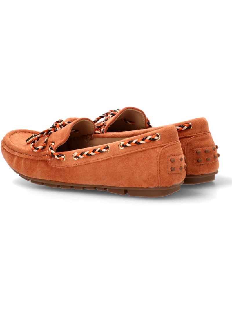 Nautico Kiova Mocasin Diario Mujer Suela Plana - Etika Coral - Kiabi
