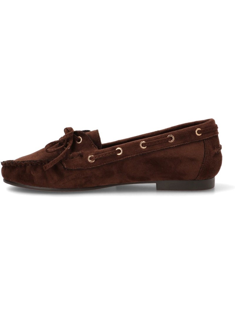 Nautico kiova mocasin diario mujer suela plana - luna collection Marrón capuchino - Kiabi