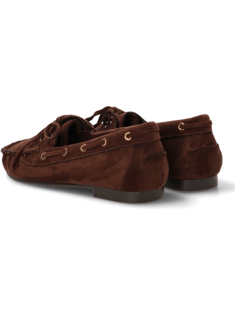 Nautico kiova mocasin diario mujer suela plana - luna collection Marrón capuchino - Kiabi