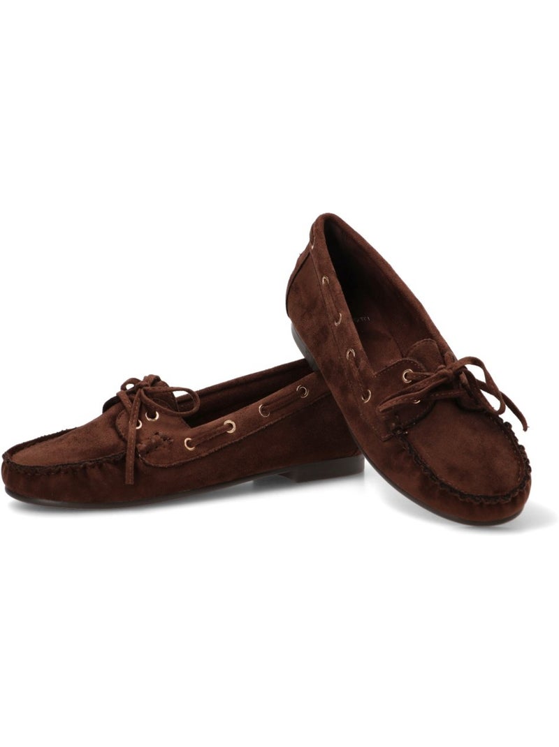 Nautico kiova mocasin diario mujer suela plana - luna collection Marrón capuchino - Kiabi