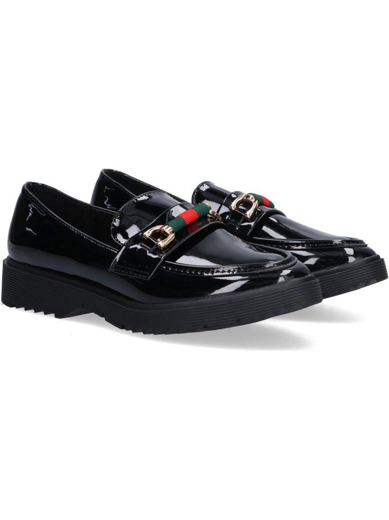 Nautico Kiova Mocasin Diario Mujer Suela Plana - Luna Collection Negro - Kiabi