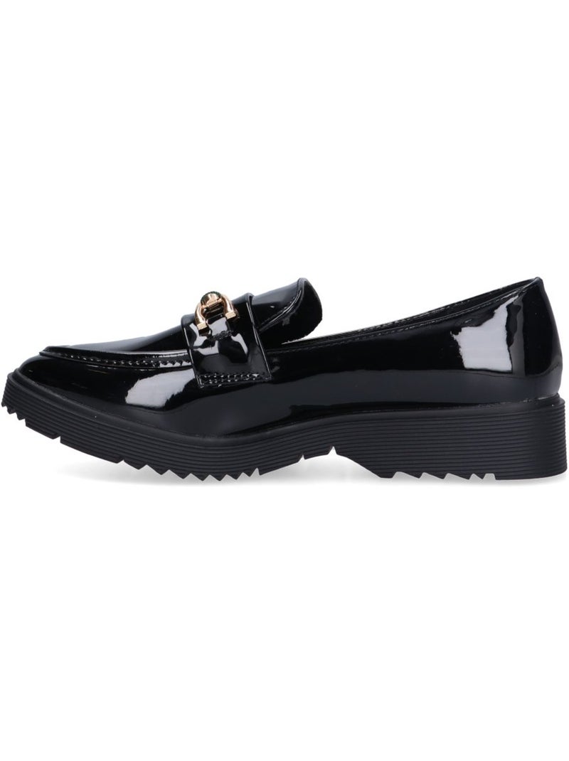Nautico Kiova Mocasin Diario Mujer Suela Plana - Luna Collection Negro - Kiabi