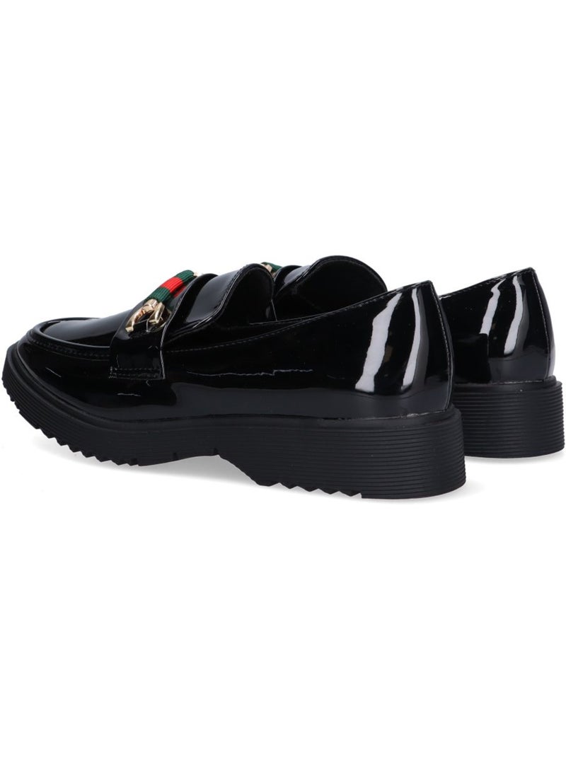 Nautico Kiova Mocasin Diario Mujer Suela Plana - Luna Collection Negro - Kiabi