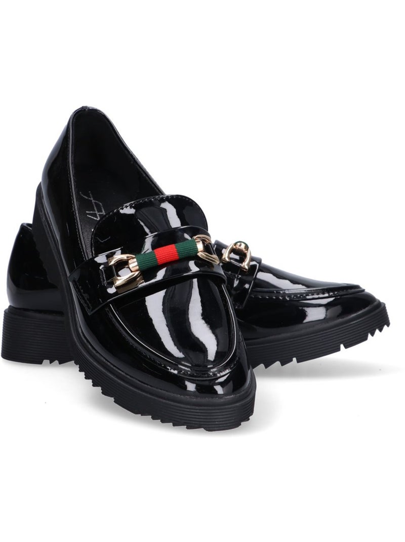 Nautico Kiova Mocasin Diario Mujer Suela Plana - Luna Collection Negro - Kiabi