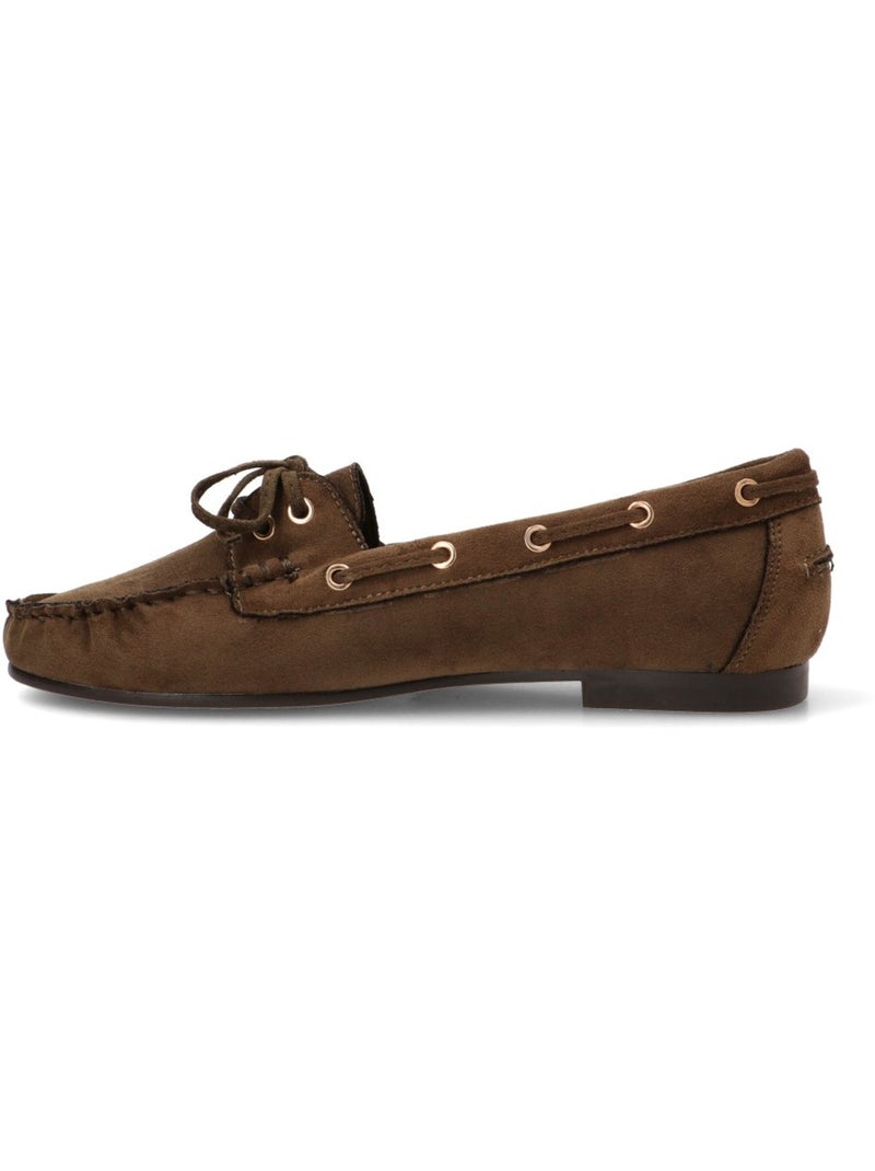 Nautico kiova mocasin diario mujer suela plana - luna collection Verde - Kiabi