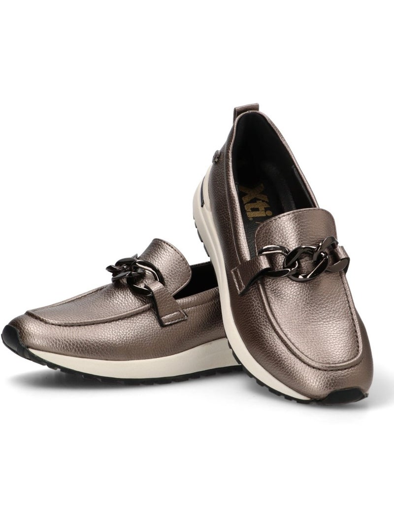 Nautico Kiova Mocasin Diario Mujer Suela Plana - Xti Gris - Kiabi