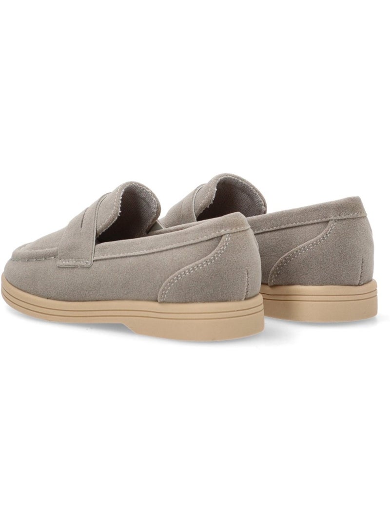 Nautico Kiova Mocasin Diario Niño Suela Plana - Etika Gris - Kiabi