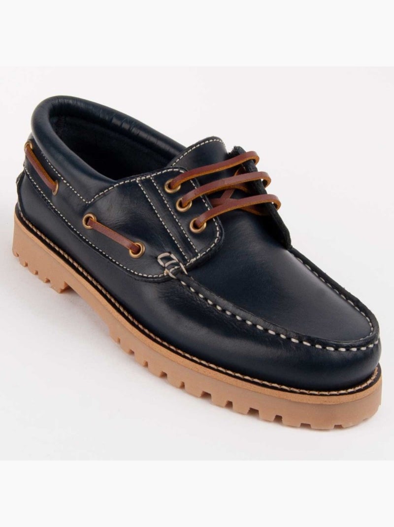 Nauticos Casual Cuero Purapiel Azul - Kiabi