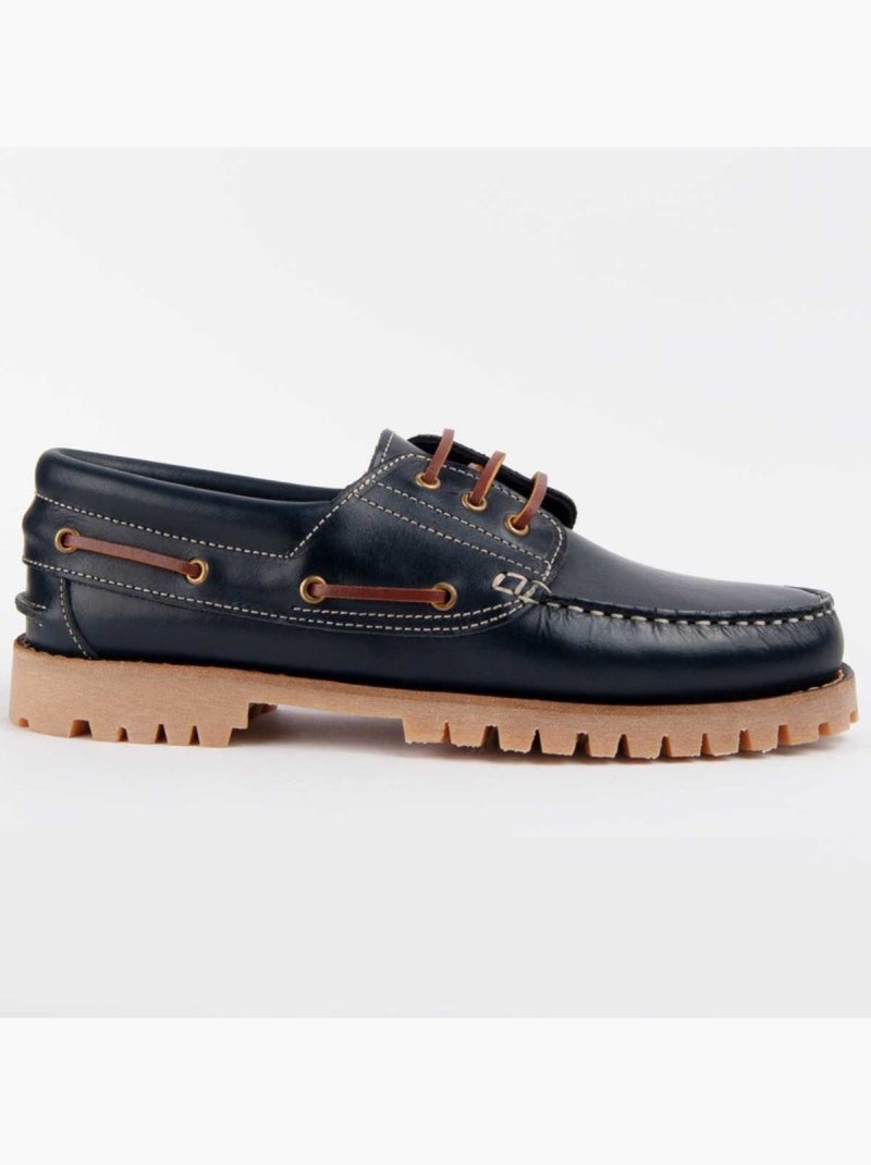 Nauticos Casual Cuero Purapiel Azul - Kiabi