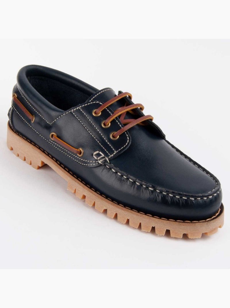 Nauticos Casual Cuero Purapiel Azul - Kiabi