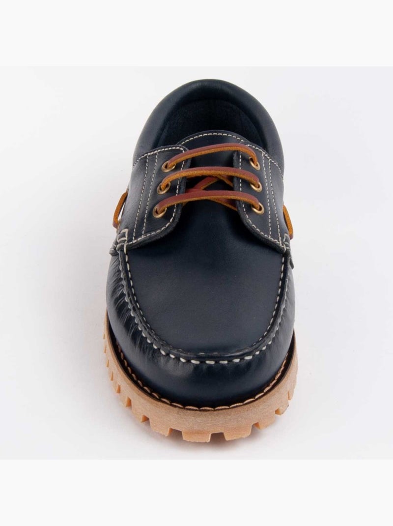 Nauticos Casual Cuero Purapiel Azul - Kiabi