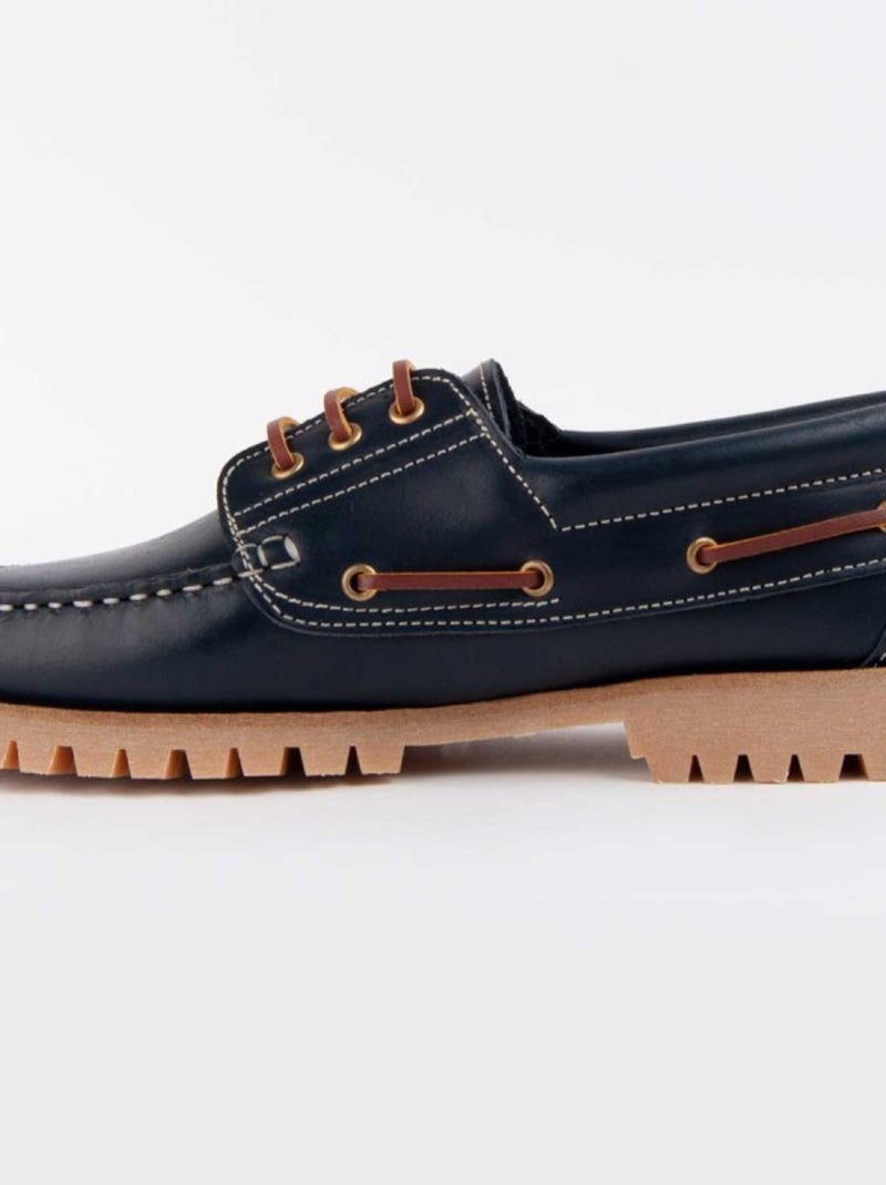 Nauticos Casual Cuero Purapiel Azul - Kiabi