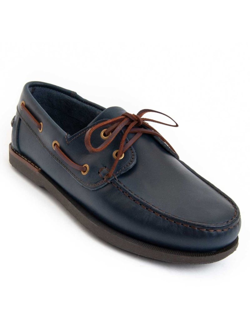 Nauticos Casual Cuero Purapiel Azul - Kiabi