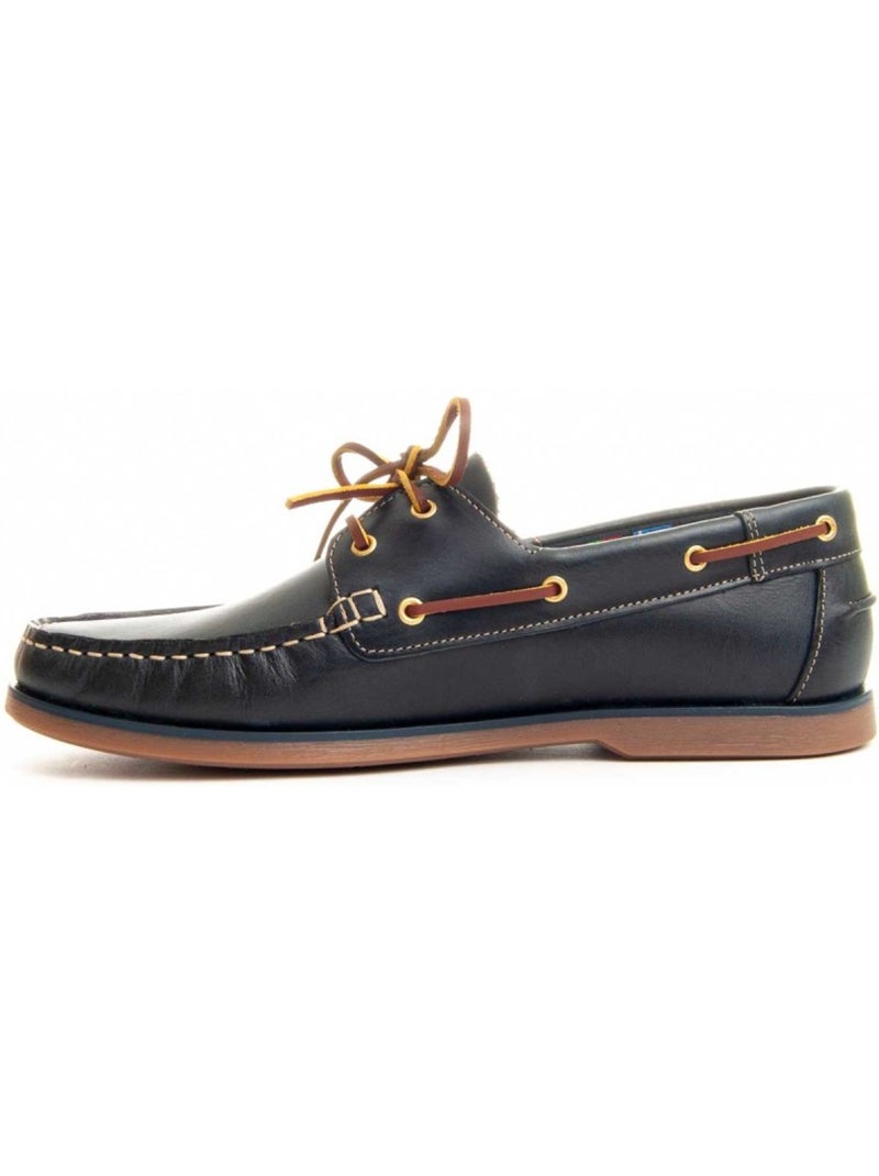 Nauticos Casual Cuero Purapiel Azul Negro - Kiabi