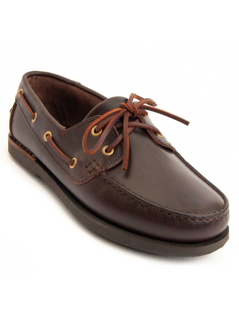 Nauticos Casual Cuero Purapiel Marrón - Kiabi