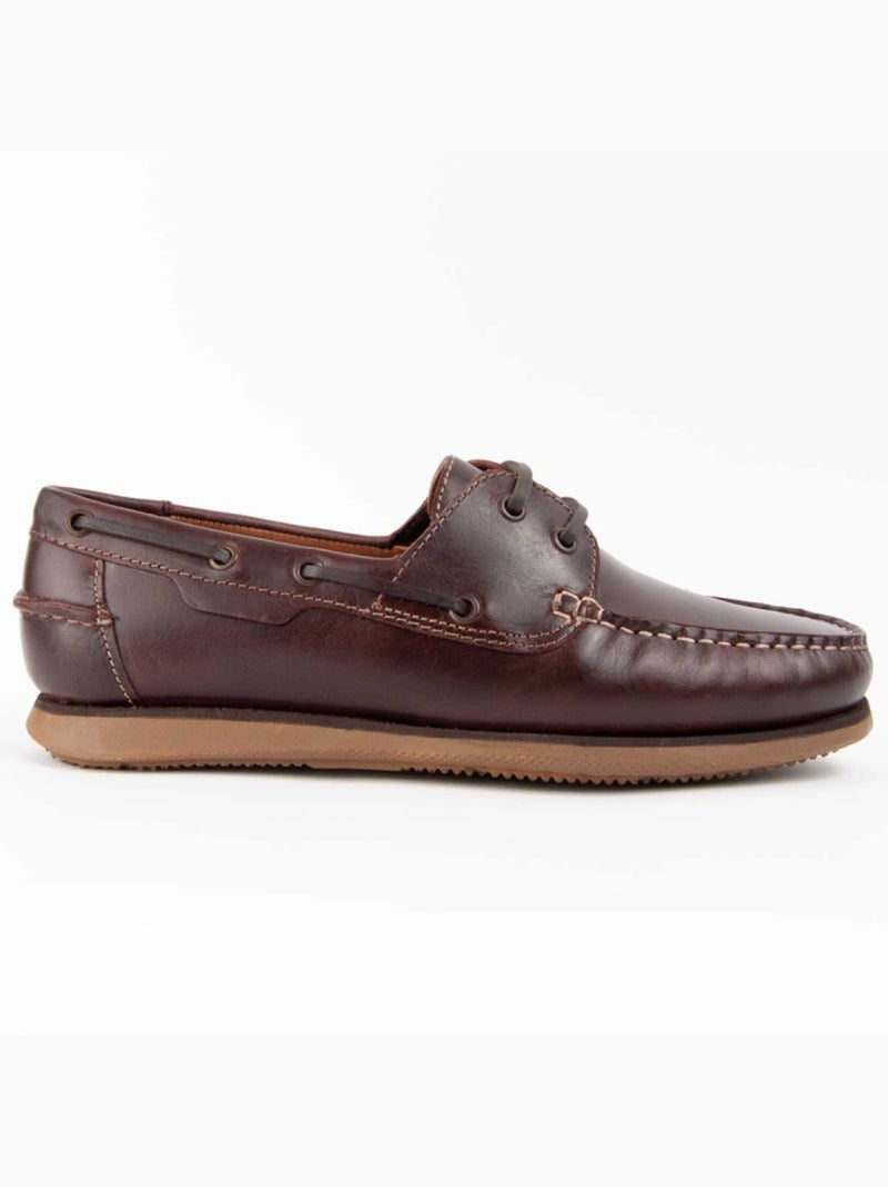 Nauticos Casual Cuero Purapiel Marrón - Kiabi