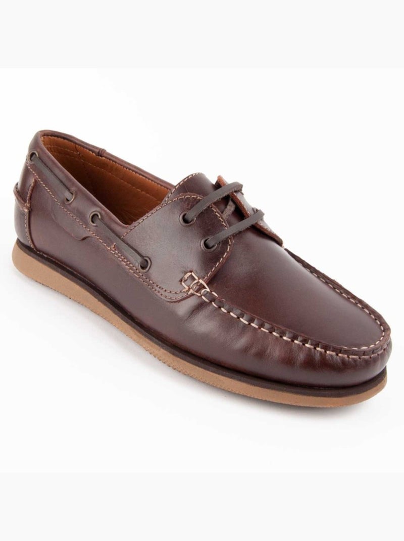 Nauticos Casual Cuero Purapiel Marrón - Kiabi