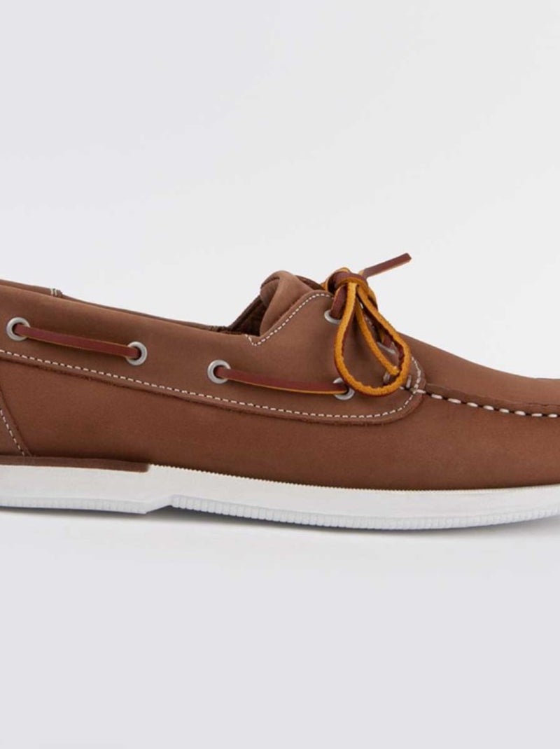 Nauticos Casual Cuero Purapiel Marrón - Kiabi