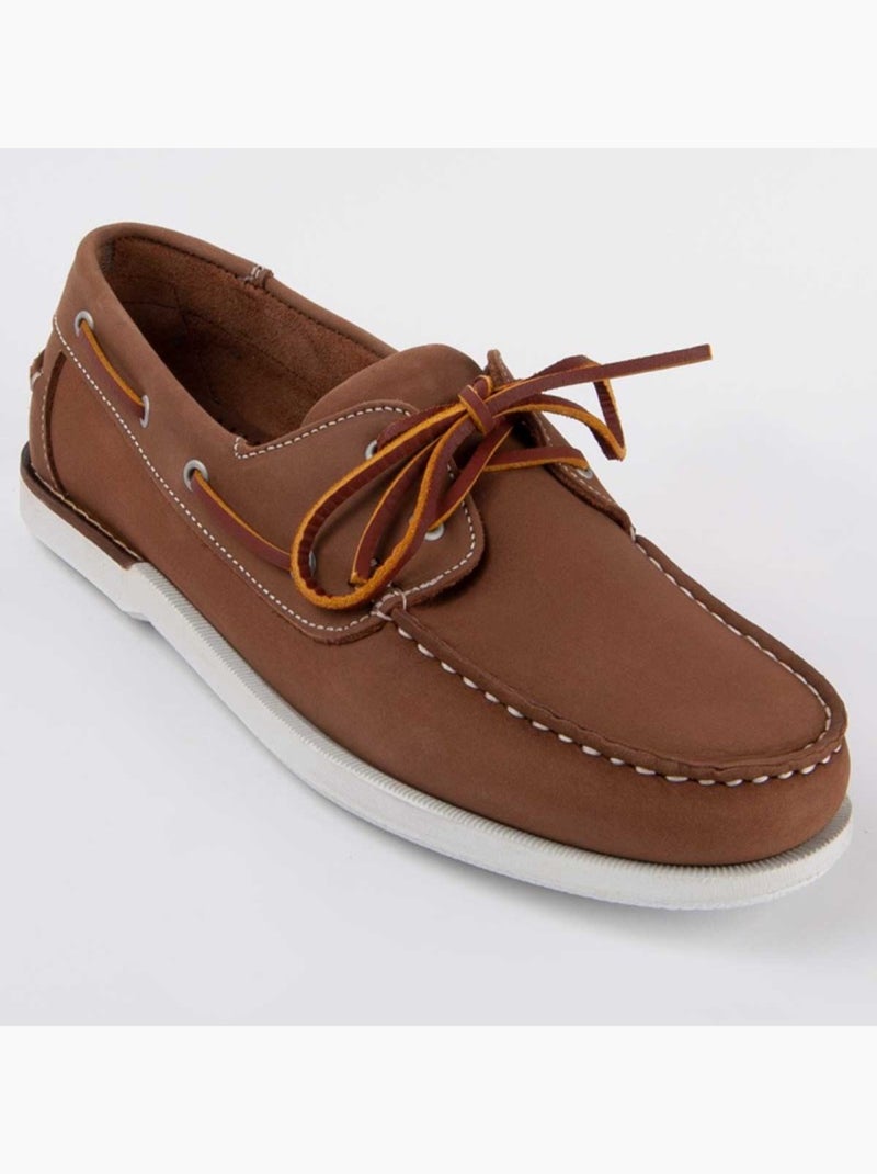 Nauticos Casual Cuero Purapiel Marrón - Kiabi