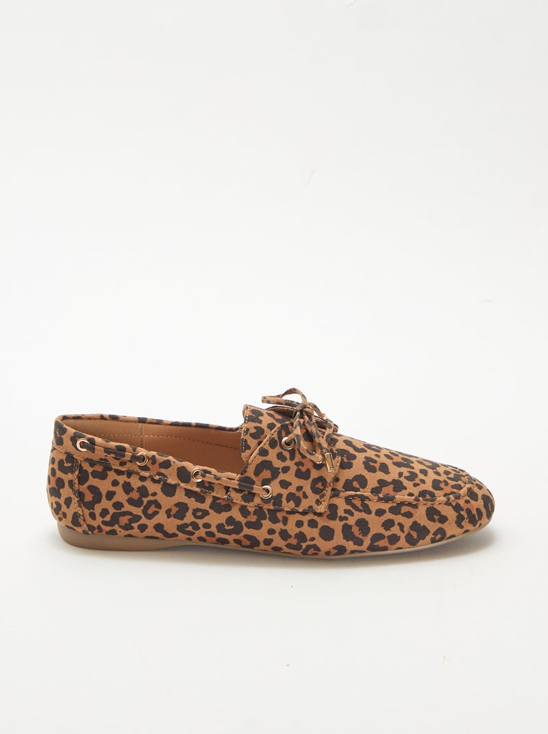 Náuticos de leopardo Marron - Kiabi
