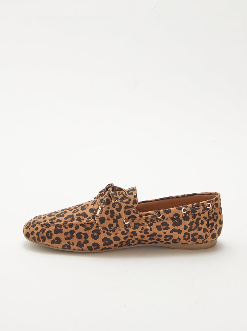 Náuticos de leopardo Marron - Kiabi
