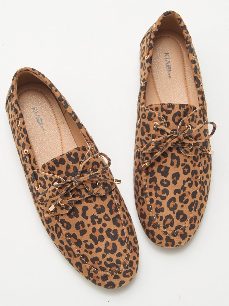 Náuticos de leopardo Marron - Kiabi