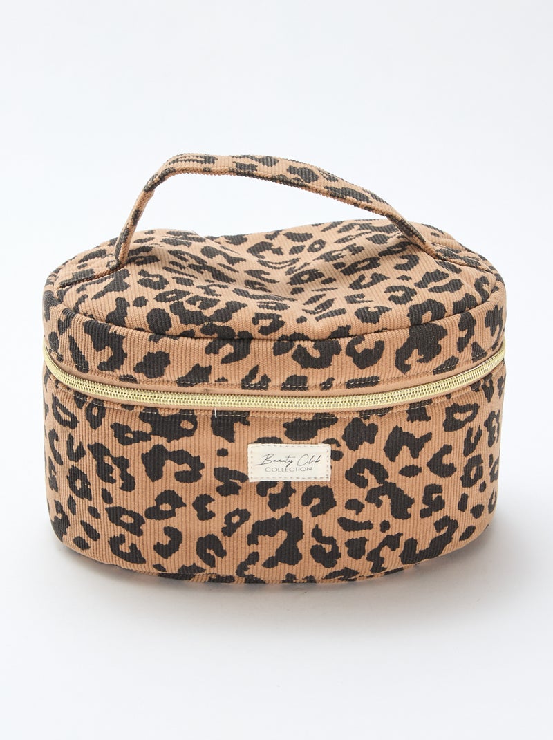 Neceser - Neceser - Motivo de leopardo Marron - Kiabi