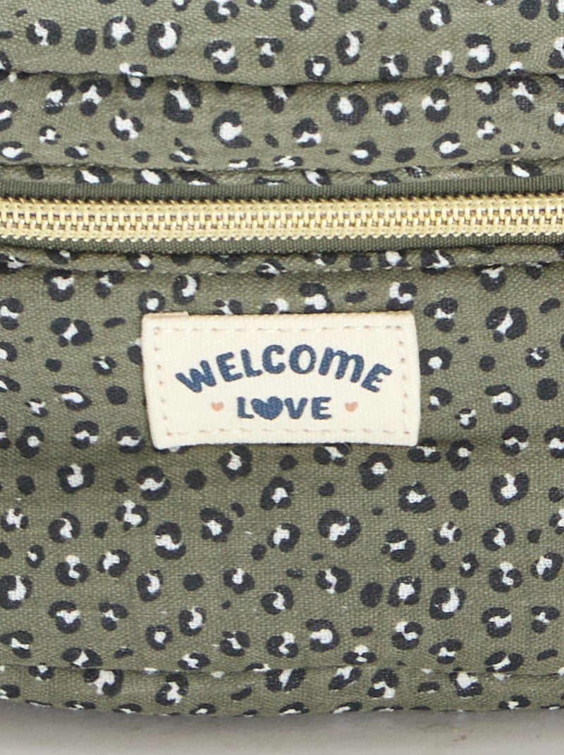 Neceser - Tipo maletín - Motivo de leopardo Kaki - Kiabi