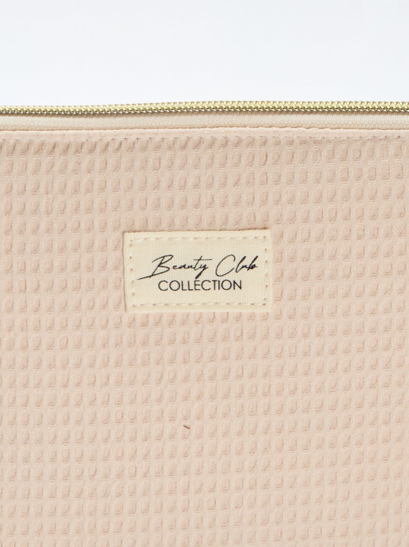 Neceser acolchado Beige - Kiabi