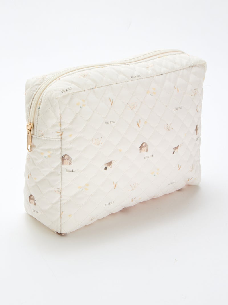 Neceser acolchado Blanco - Kiabi