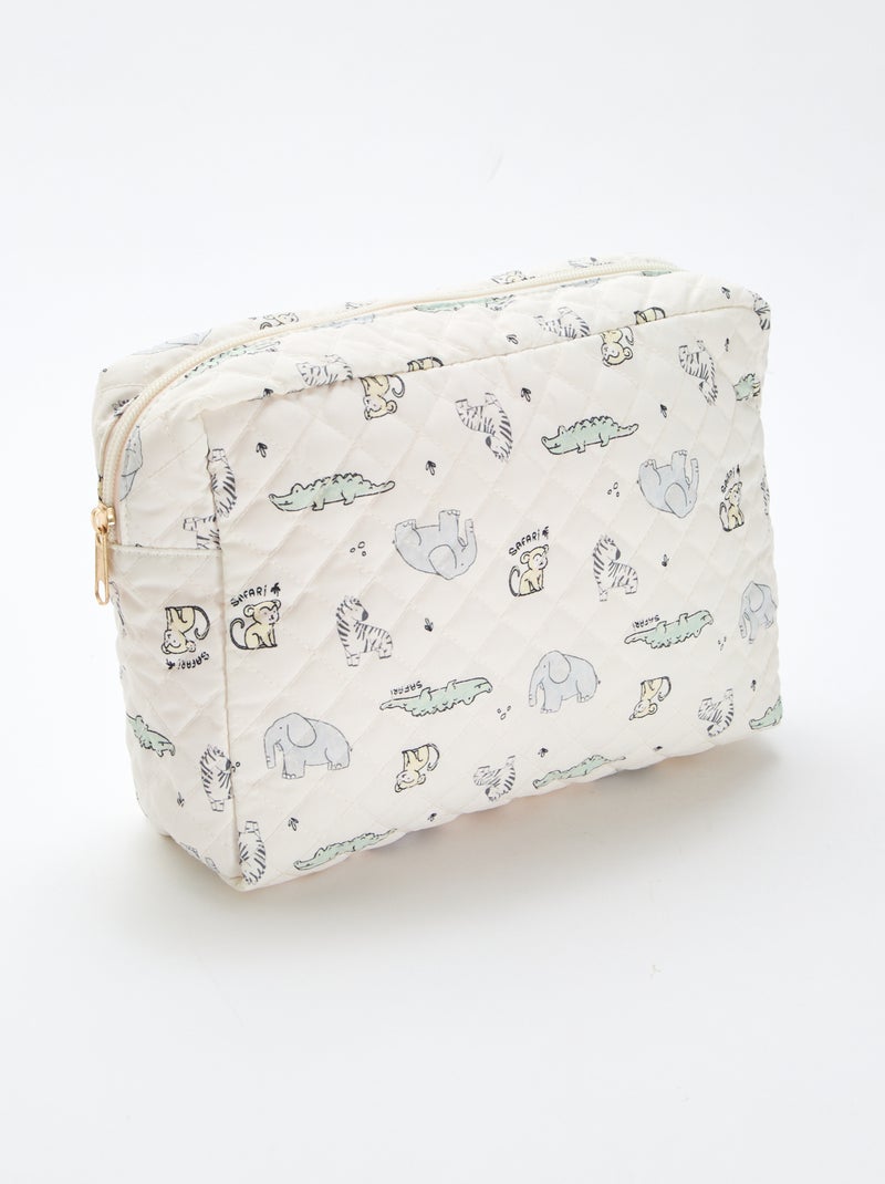 Neceser acolchado Blanco - Kiabi