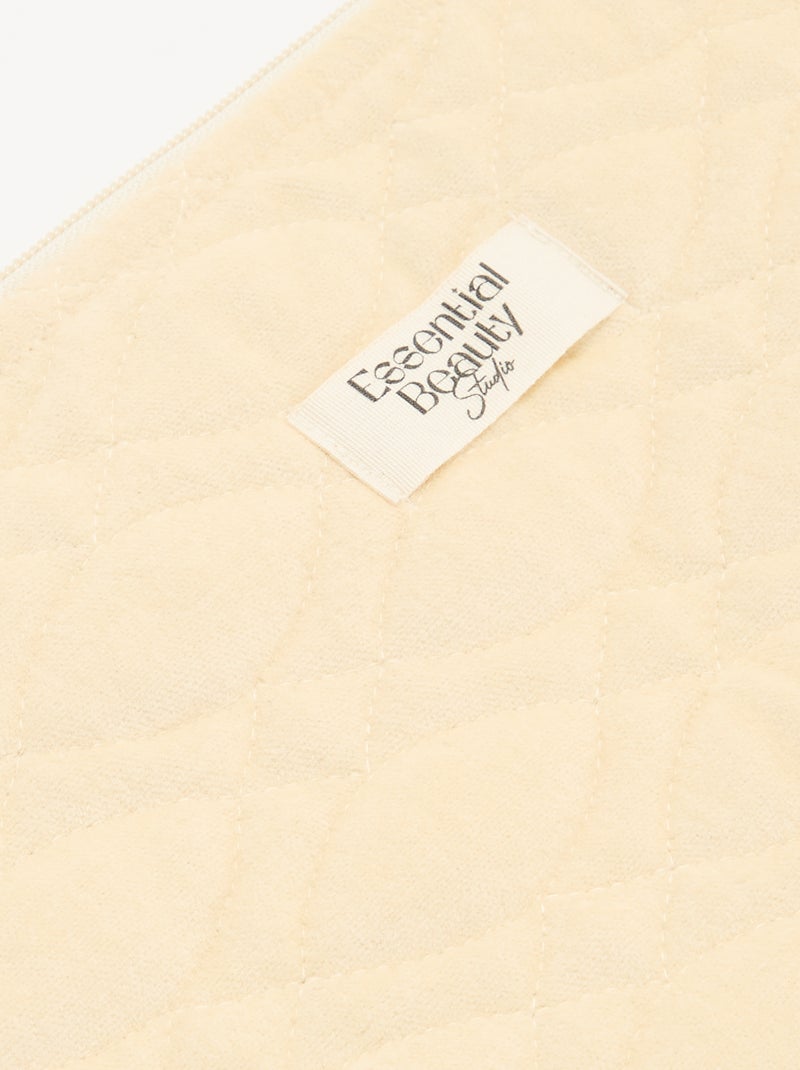Neceser con bordes ondulados Beige - Kiabi