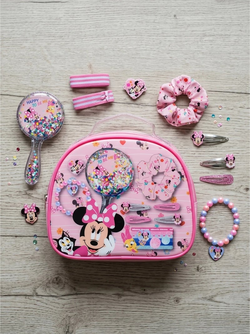 Neceser con espejo y accesorios para el pelo Minnie Disney Multicolor - Kiabi