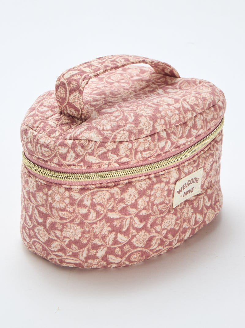 Neceser con estampado Rosa - Kiabi