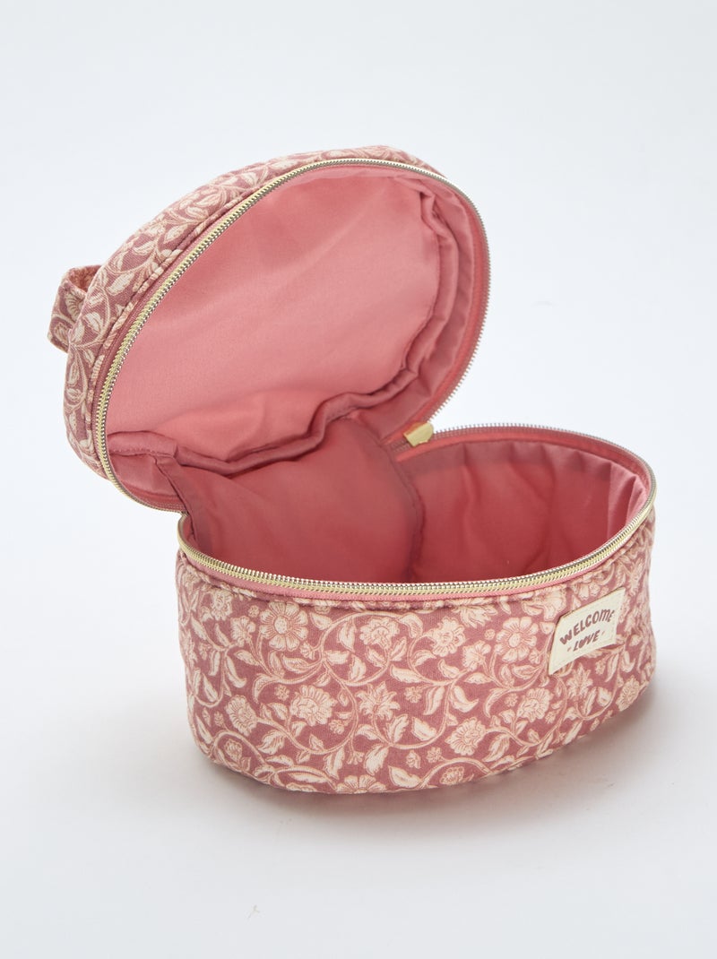 Neceser con estampado Rosa - Kiabi