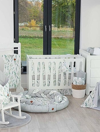 Neceser de algodón blanco, eucalyptus | SEVIRA KIDS