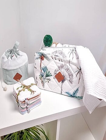 Neceser de algodón blanco, safari - SEVIRA KIDS