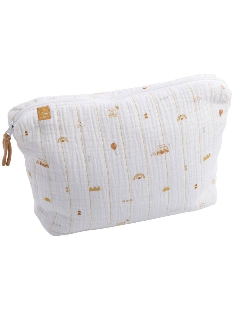 Neceser de algodón y toalla de - SAUTHON Blanco - Kiabi