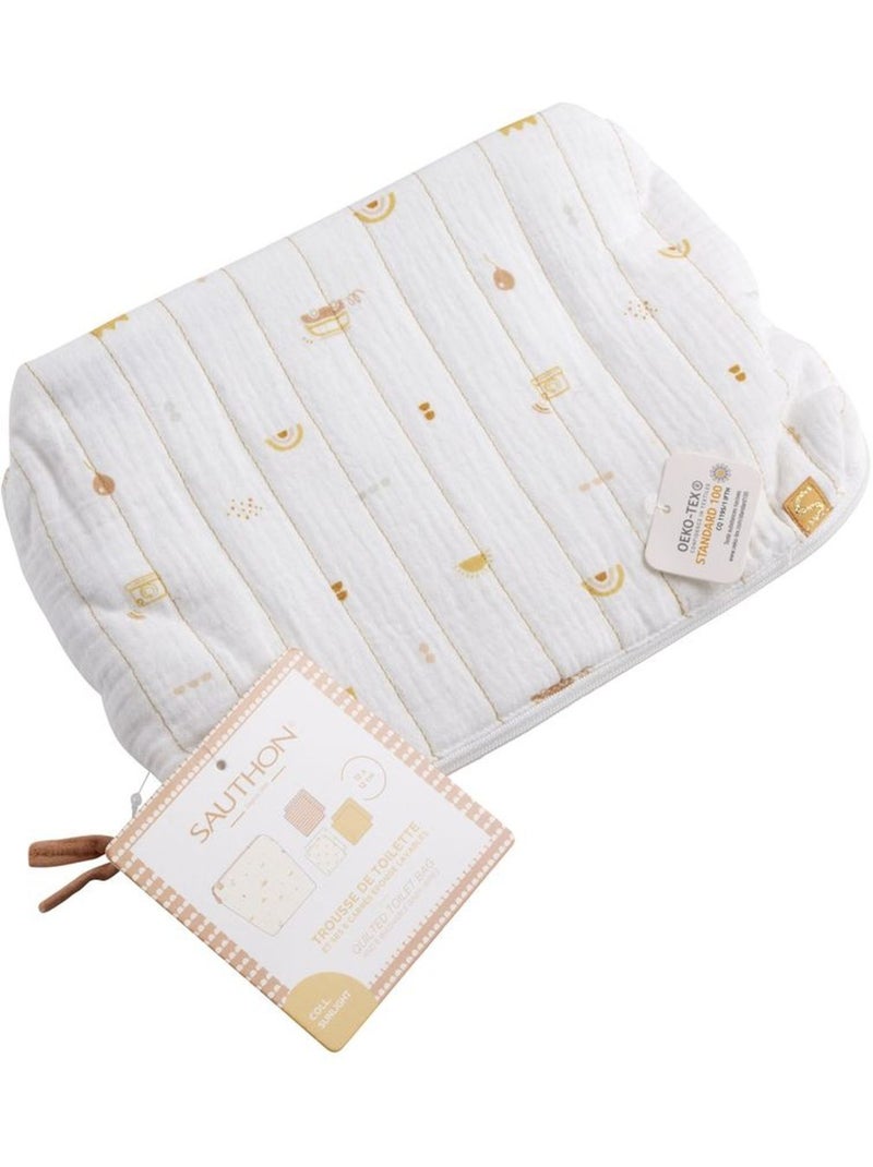 Neceser de algodón y toalla de - SAUTHON Blanco - Kiabi