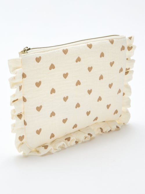 Neceser de aseo en gasa de algodón - Kiabi